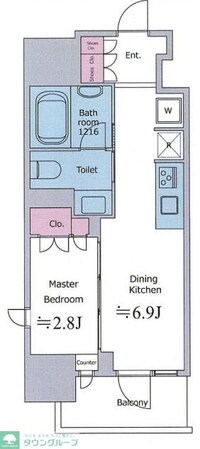 クロスレジデンス神田神保町の物件間取画像